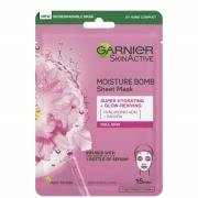 Mascarilla facial de tela hidratante Moisture Bomb Sakura de Garnier