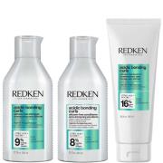 Redken Acidic Bonding Curls Silicone-Free Shampoo Conditioner and Leav...