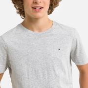 Camiseta de algodón orgánico con cuello redondo, 12-16 años
