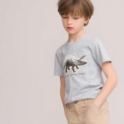 Camiseta estampado dinosaurio, algodón orgánico