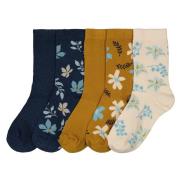Lote de 5 pares de calcetines con motivo de flores