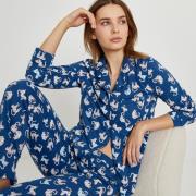 Pijama de algodón, estampado de gatos