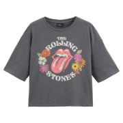 Camiseta Rolling Stones corte cropped