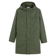 Parka semilarga de cuello alto