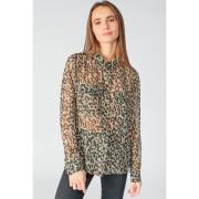 Camisa con estampado leopardo