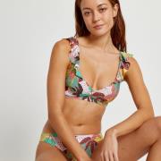 Sujetador de bikini estampado de flores