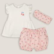 Conjunto 3 piezas camiseta + bloomer + cinta pelo