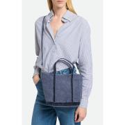 Bolso tote S de lino y lentejuelas