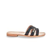 Chanclas de piel Hadamia