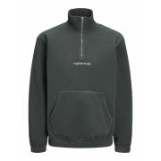 Sudadera amplia con media cremallera