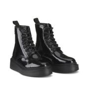 Botines con cordones de charol Harlow