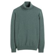Jersey de cachemir de cuello alto, fabricado en Europa