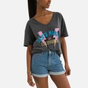 Camiseta cuello de pico frontal